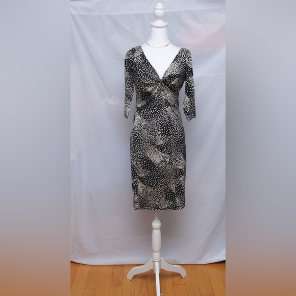 Diane Von furstenberg DVF tarelle silk dress. Black and white. Size 8 - Picture 2 of 7